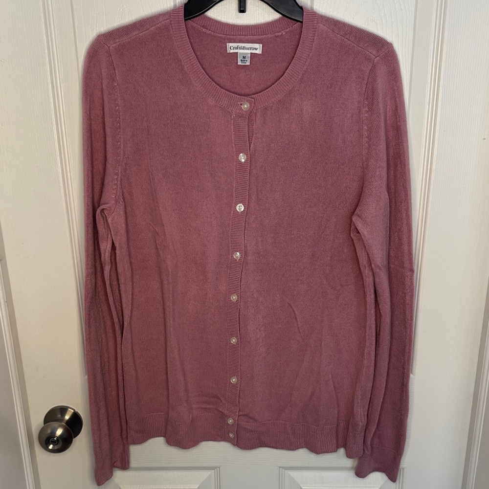 Croft & Barrow Women's Blush Cardigan